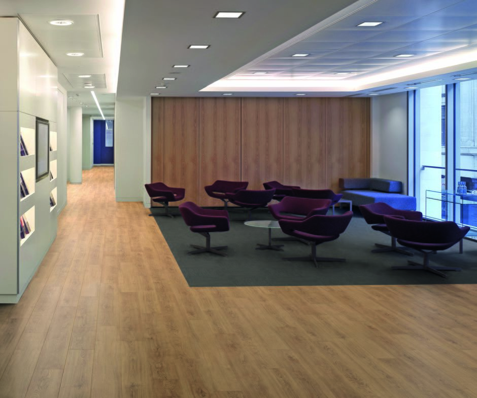 Polyflor vinyl flooring for workplace office