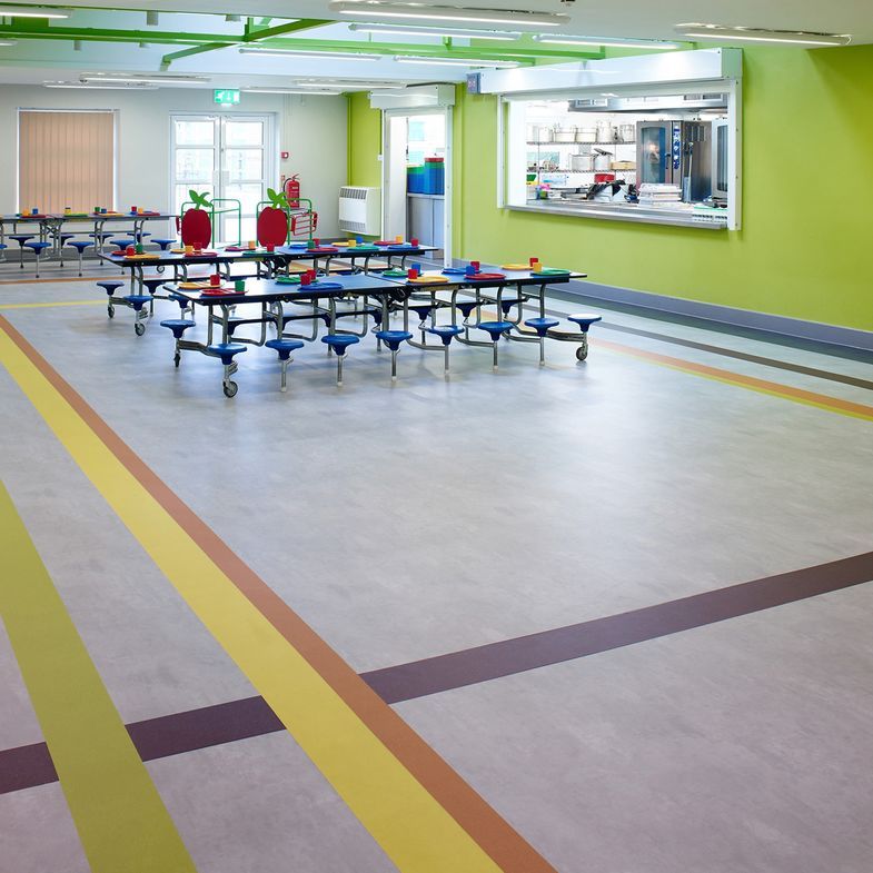 Polyflor vinyl flooring for the education sector - schools - colleges - university
