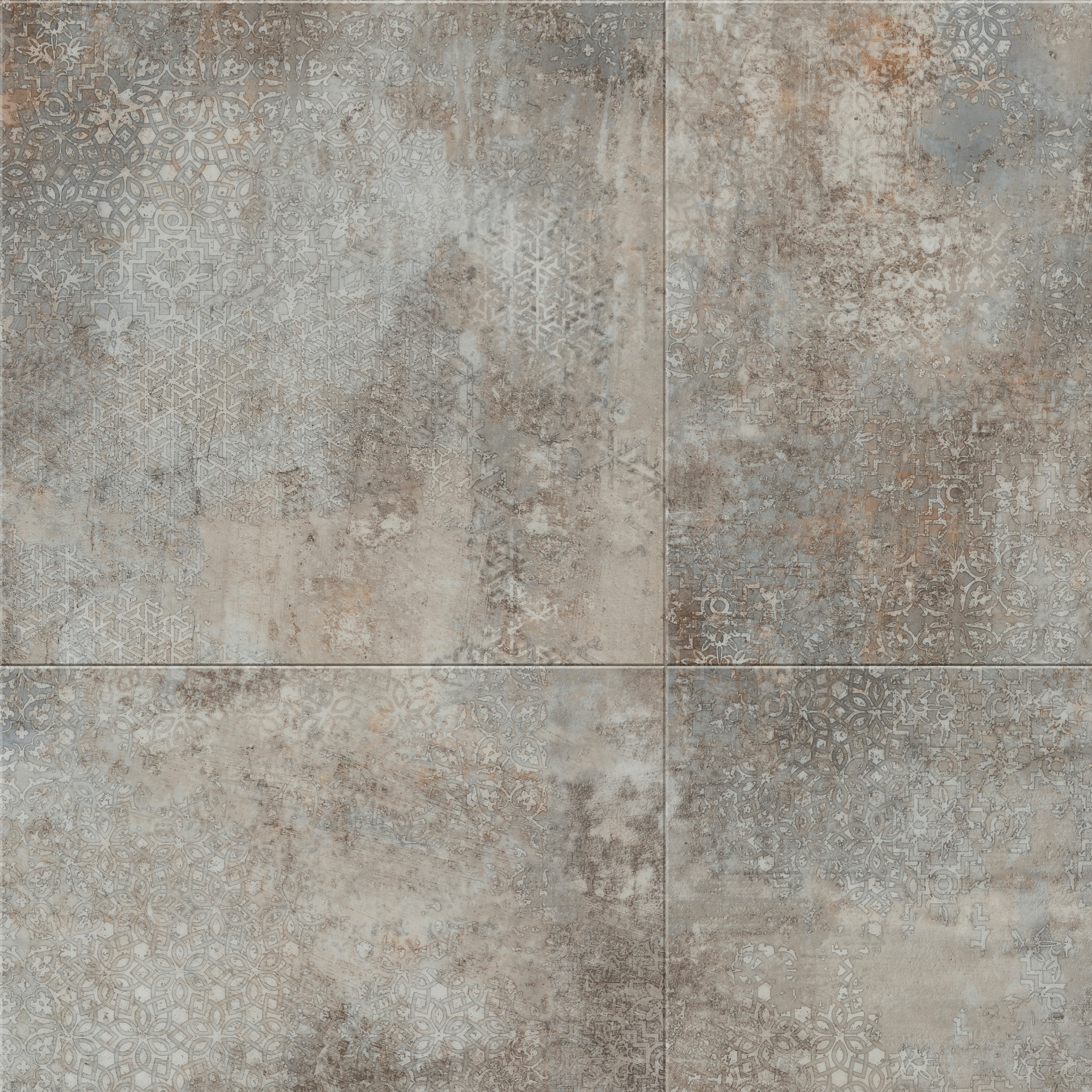 LVT Grey Stencil Concrete swatch