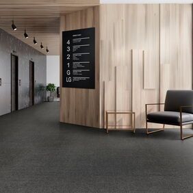 Polyflor Expona Fabrik laid in a lobby