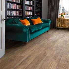 TLC Massimo in Sawn Oak laid in a living room