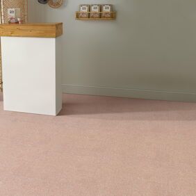 Polylfor Expona Fabrik in Dust Pink laid at the entrance to a restaurant 