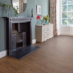 TLC Original in Walnut laid in a living room
