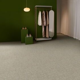 Polyflor Expona Fabrik in Ecru laid in a clothes boutique 