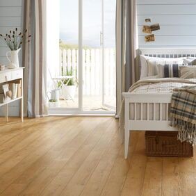 TLC Original in Rustic Birch laid in a bedroom
