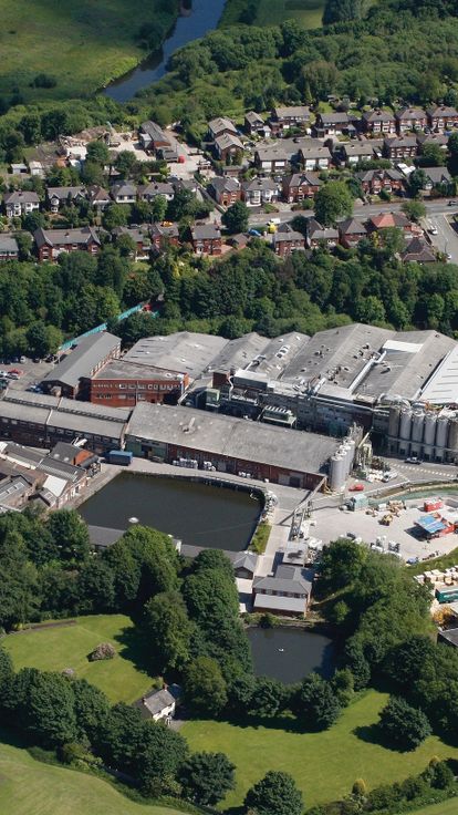 Polyflor Whitefield site aerial shot Site Factory