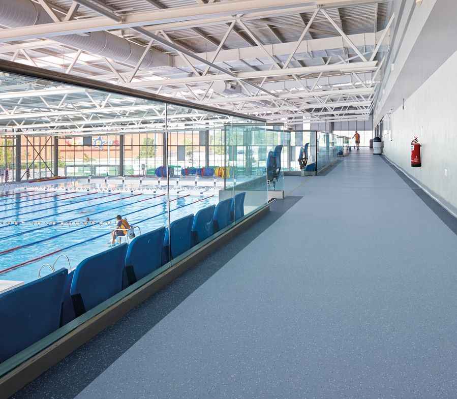 Cardiff International Pool Polyflor Vinyl Flooring