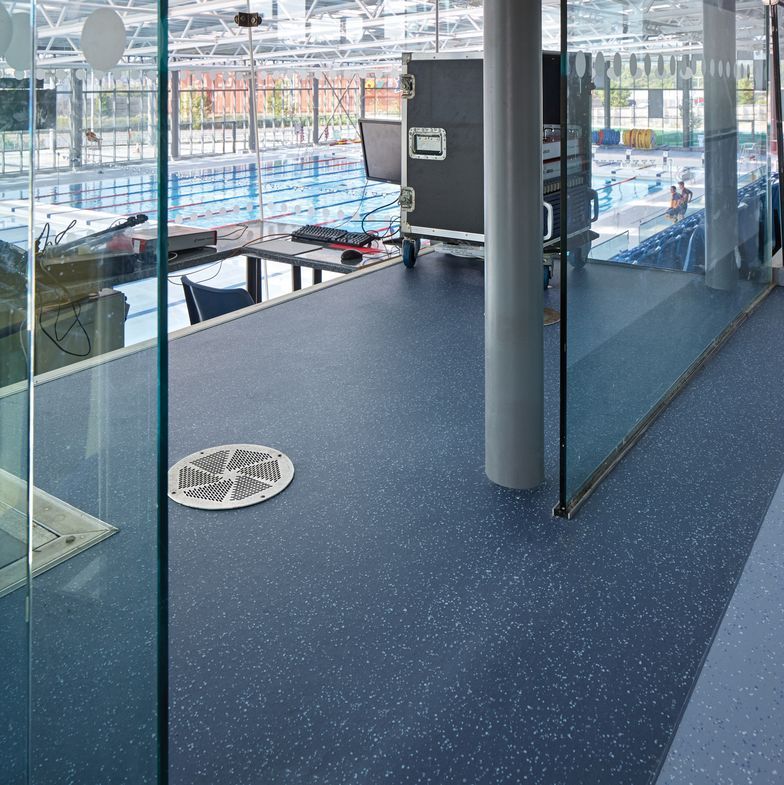 Cardiff International Pool Polyflor Vinyl Flooring