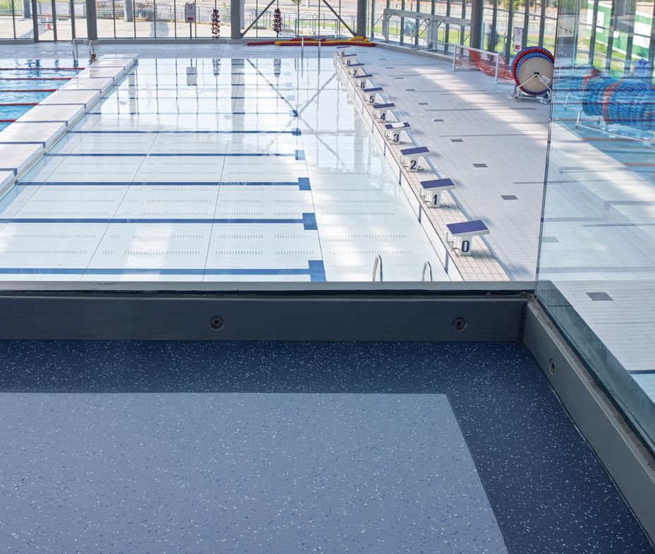 Cardiff International Pool Polyflor Vinyl Flooring