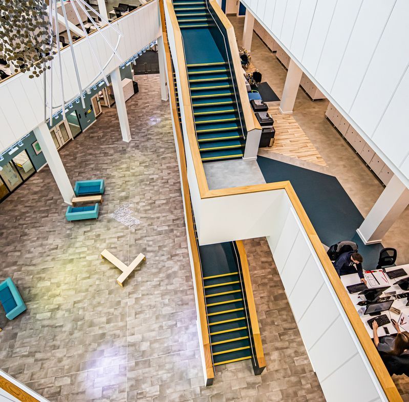 University of huddersfield barbara hepworth Polyflor Vinyl Flooring