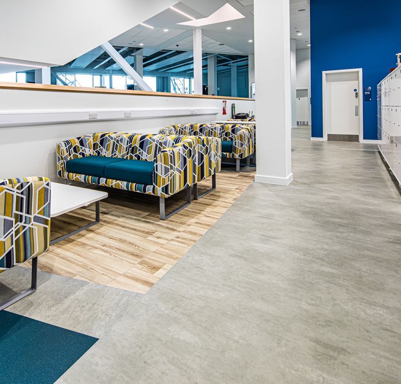 University of huddersfield -education - Polyflor Vinyl Flooring