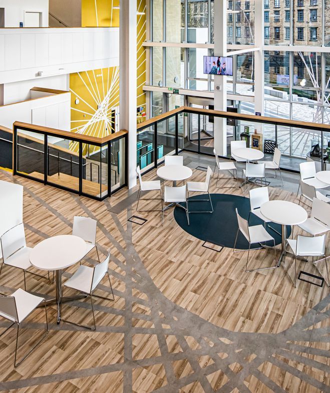 University of huddersfield barbara hepworth Polyflor Vinyl Flooring