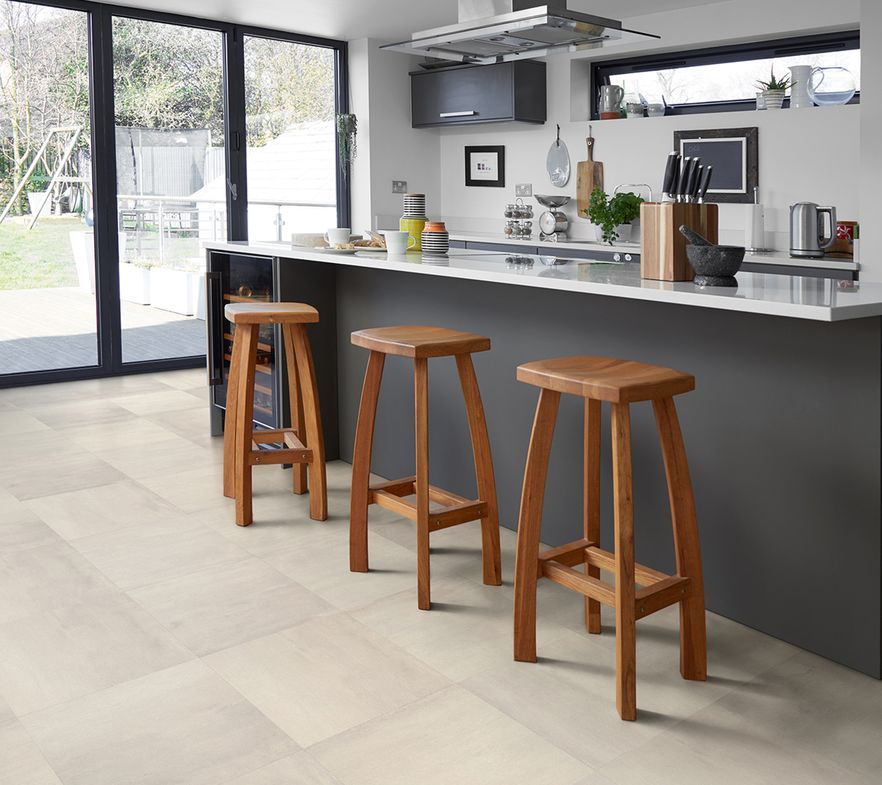 Polyflor vinyl flooring Kitchen - 4527 Silvered Concrete