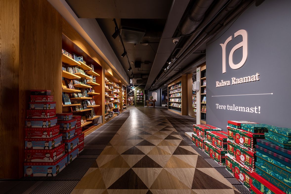 Rahva Raamat Book Shop using Polyflor Vinyl Flooring