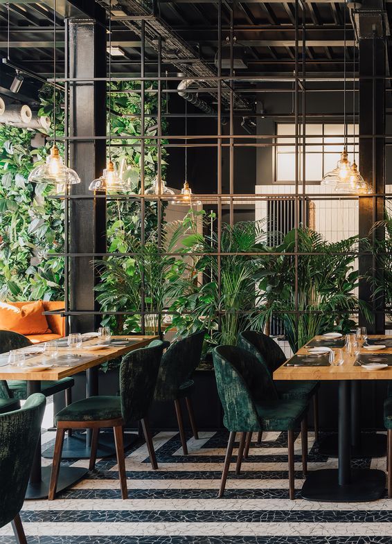 Polyflor LVT flooring in Ukryte Rzeki Hidden Rivers Restaurant Poland