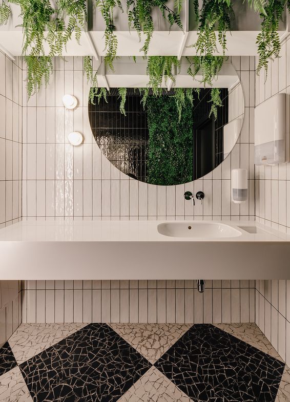 Polyflor LVT flooring in Ukryte Rzeki Hidden Rivers Restaurant Poland