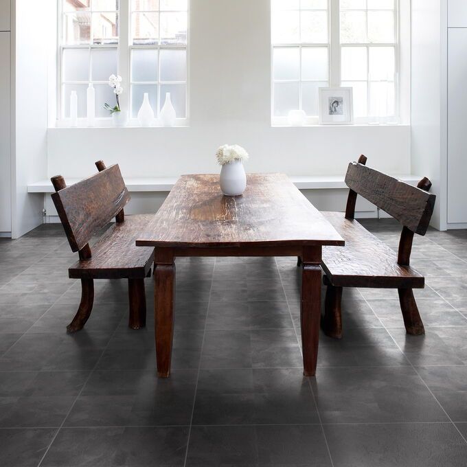 TLC Original in Antique Slate laid in a dining room