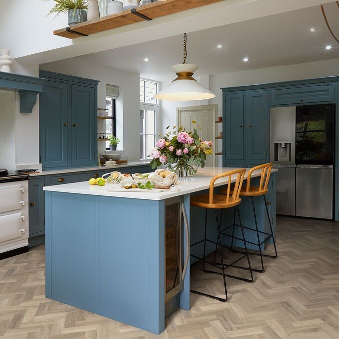 Colonia LVT Flooring - Parquet Kitchen 