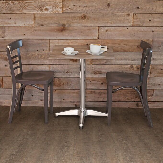TLC Massimo in Reclaimed Oak laid in a cafe 