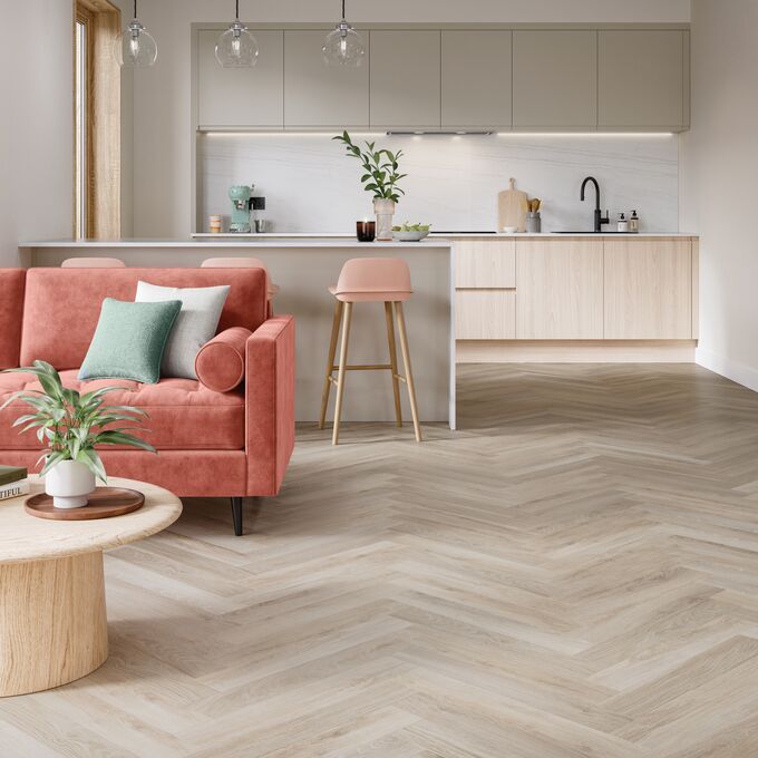 JACQUES POLI ジャック・ポリ リトグラフ ポトフィリオ オウム Waterside Oak Herringbone | Polyflor