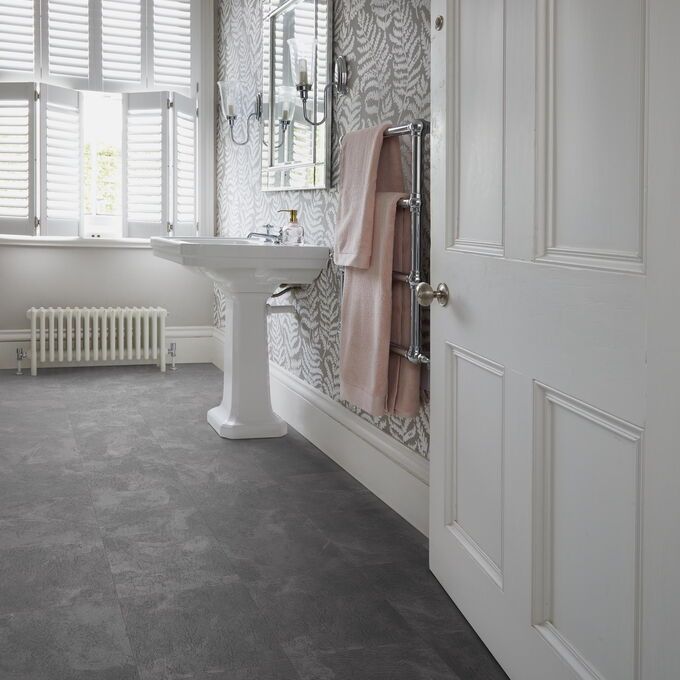 TLC Original in Antique Slate laid in a bathroom